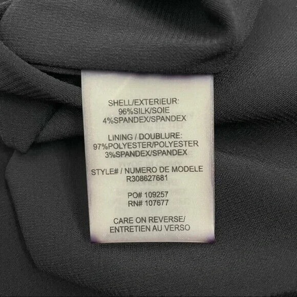 ALICE + OLIVIA Black Trina Bow Back Silk Mini Dress Sleeveless Cut Out S… - Picture 7 of 7